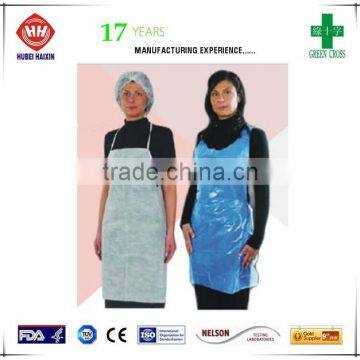 Alimentary field disposable plastic aprons for adult