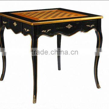 wooden dining table with glass top designs HDT077