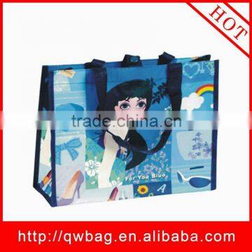 standard size non woven bag take cross stitched,guangzhou bag factory