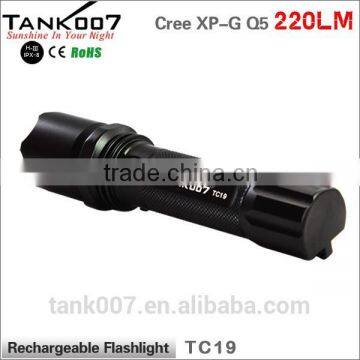 TANK007 Electric Charge Torch Light Night Hunting Torch Light Rechargeable Led Police Flashlight