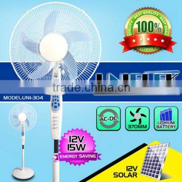 Portable 16 Stand Fan Ventilation Rechargeable Battery Solar Fan With Led Light Oscillation Vertical Cooling Fan photo-4