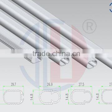 Anodized brushed polished types of oval tube aluminium profiles