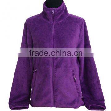 100% Polyester Ladies Coral Fleece Jacket