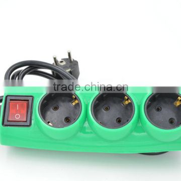 China supplier copper cable thermal fuse 10a 250v power socket outlet