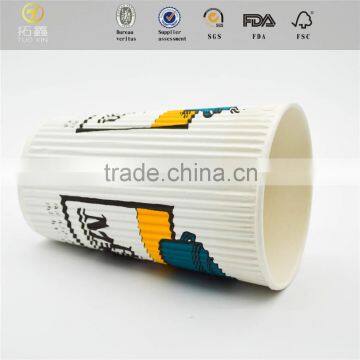 290ml Tuo Xin Brand Disposable Ripple Paper Cup photo-5