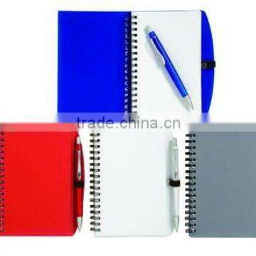 portable aluminum note pad with pen holder & customized logo