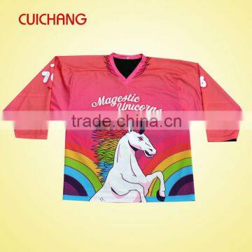 Top italian ice hockey apparel / wear&sublimation ice hockey top&hockey top cc-219