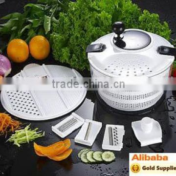 Multi functional salad spinner