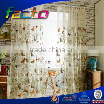 Home textile supplier quality embroidery curtains organza