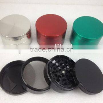 4 Layers Magnetic Metal Herb Grinder 2.5" Aluminum Herb Grinder Many Colors in Stock Aluminum Herb Grinder