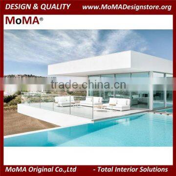 MA-2113R Patio Furniture Luxury Apartment Modern White Outdoor Sofa Set photo-4