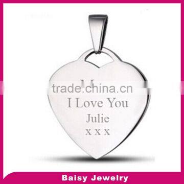 Factory Direct cheap Personalized stainless steel custom stamped metal jewelry tags