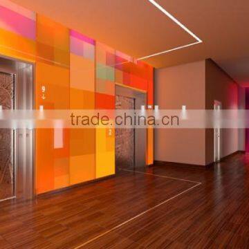 Modern Design Tinted Glass Wall Decoration Glass For Partition Interior