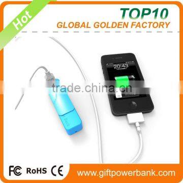 Promotional Mini portable power bank 2600mah for mobile