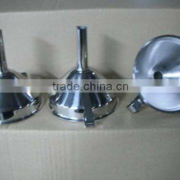 mini stainless stell funnel,metal funnel,hopper,