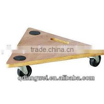 wooden flower moving dolly wood pallet cart