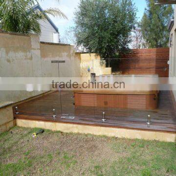 frameless fencing floor spring