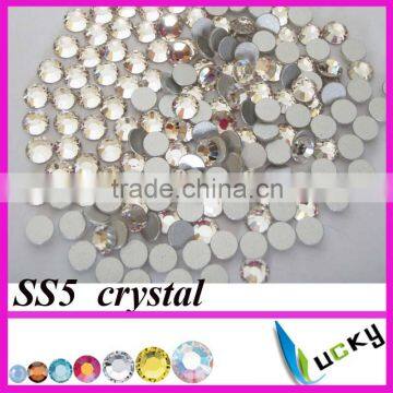 New 2014! High Quality ss5 1440pcs/bag crystal Flat back non hotfix rhinestone nailart Strass crystal beads For DIY