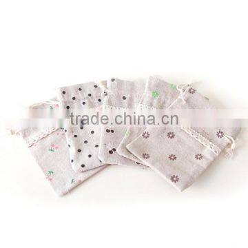 2015 Christmas Jute Drawstring Gift Pouch Bag photo-3