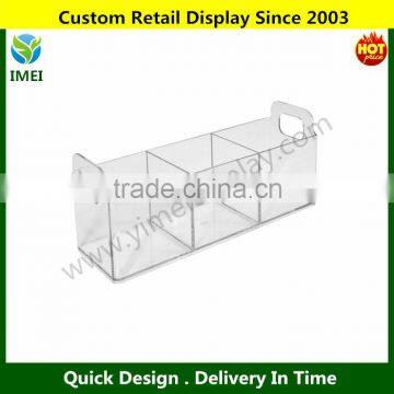 Clarity Catch-All Vanity Tray, 9 by 3 by 4-Inch YM6-406