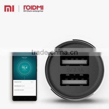 Roidmi Wholesale Multi-function Fashional Design Bluetooth 2 Port Wireless Usb Smart Car Charger With Output 5V 2.4A 2nd Gen photo-5