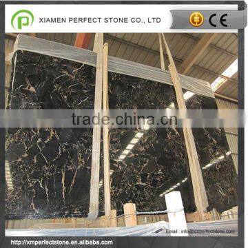 Chinese Portoro Marble With Black Gold Flower Marble