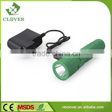 18650 lithium battery plastic mini led powerful rechargeable flashlight