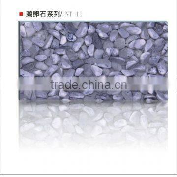 Decorative Pebble Resin Panel restaurant onyx table top