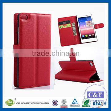 C&T Fashion Card Slot Magnetic PU Leather Flip Case Cover For Huawei Ascend P8 photo-2