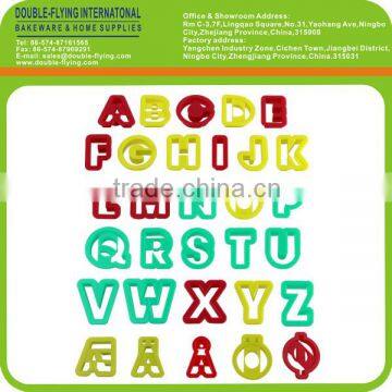 Plastic 26 Alphabet & Special Letters Cookie Cutter Set