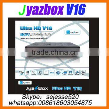 2015 Jyazbox Ultra HD V16 FTA Digital Satellite TV Receiver With turbo 8psk JB200 and Wifi adapter JyazBox v16 for north america