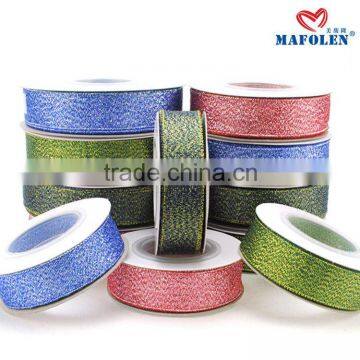 Wholesale in china glow in dark 3 inch glitter ribbon colorful party decorations