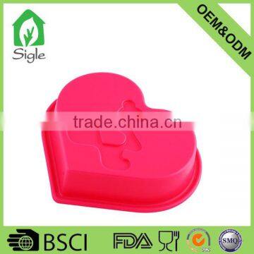 silicone mini love heart shape bear cake mould mold muffin cupcake cake decoration tools