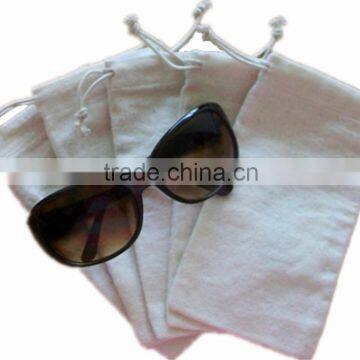 Custom logo soft sunglasses pouch with drawstring bag sunglasses