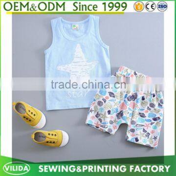 custom children cotton sleeveless vest printing tank top