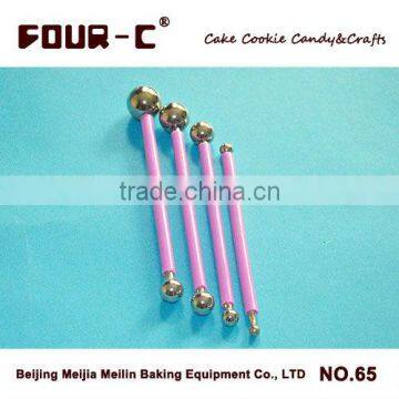 4pcs steel fondant modelling tools,newest cake decorating supplies