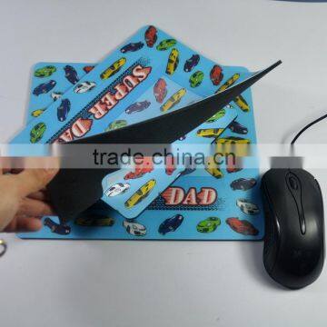 OEM photo insert mouse mat , full color printing photo frame mouse pad