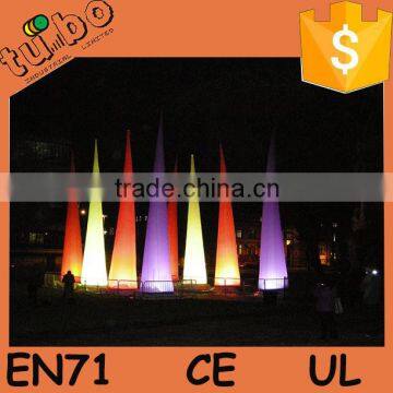 inflatable led flashlight cone / flashing cone light / inflatable cone with led light for party wedding christmas decoration