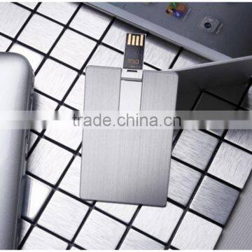 Super Slim Aluminum Material USB Flash Drive, Grade A Chips Credit Card Business USB Memory Stick Custom photo-6