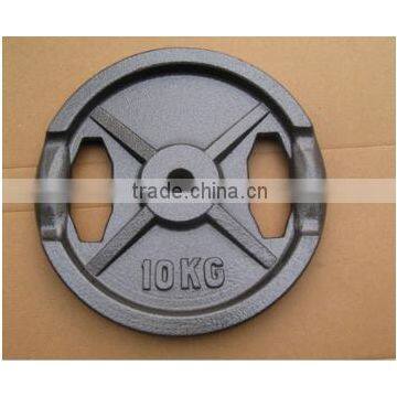 Hot Sale Grey Hammertone Cast iron weight plate with handles