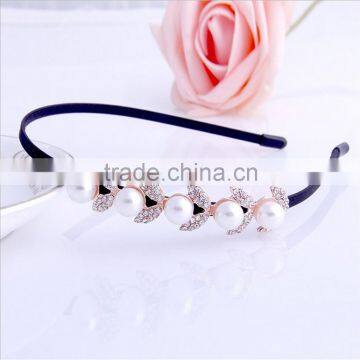 Fashion Korean Pearl Headband, Rhinestone Headband For Ladies photo-2