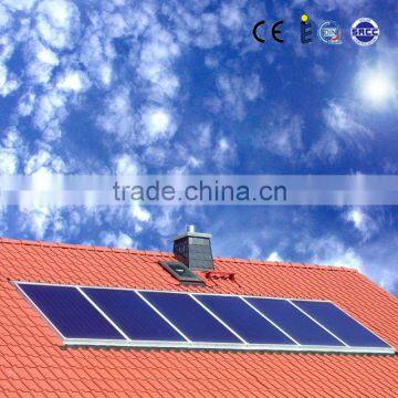 high quality split flat panel pressurized solar hot water heater system with SRCC SOLARKEYMARK certificate