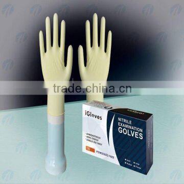 Hot Selling powderfree nitrile examination gloves