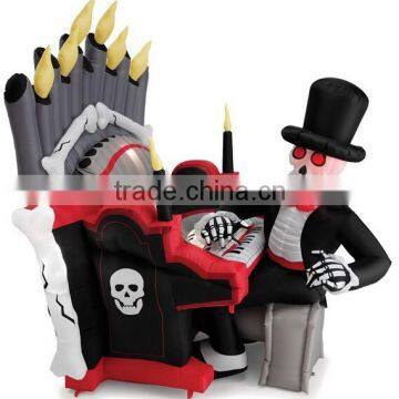 Halloween Decoration Inflatable Skull with Paino