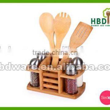 2016 Best Selling Premium Custom Made Glass Bottle Spice Rack Set,salt and Pepper Shakers photo-5