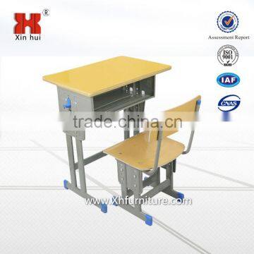 Customized school used student desk and chair with low price