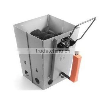 Galvanization Foldable charcoal starter