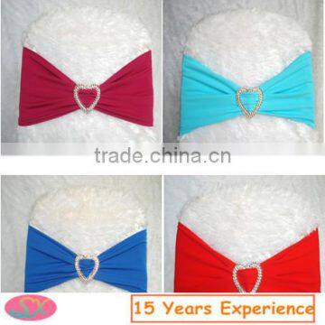 Colorful Spandex Buckle Chair Sashes for Wedding Chair Sash Chair Covers and Sashes for Sale photo-2