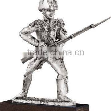 French solider history hero pewter home decor