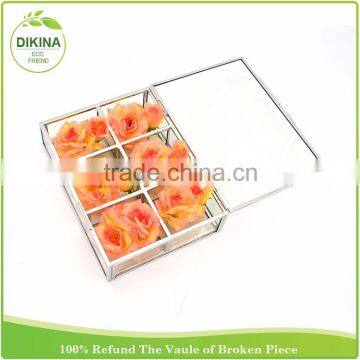 table place name card & Party Favors Hand Cut Candy Gift case => glass cube storage Shower Box crystal wedding decorations